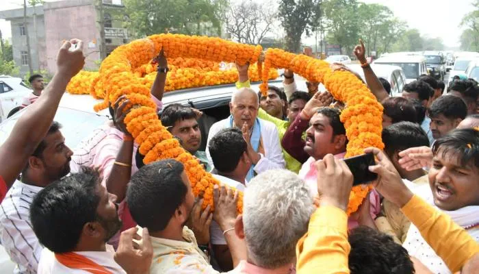 देवरिया में सूर्य प्रताप शाही का भाजपा कार्यकर्ताओं ने किया जोरदार स्वागत