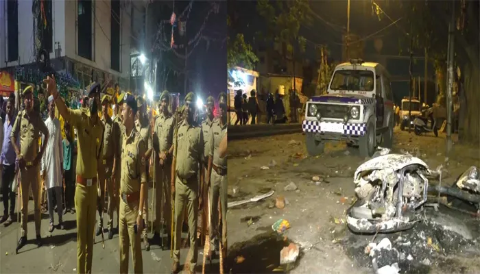 हनुमान जयंती: दिल्ली में उपद्रव के बाद एक्शन में यूपी पुलिस, नोएडा-बुलंदशहर में फ्लैग मार्च
