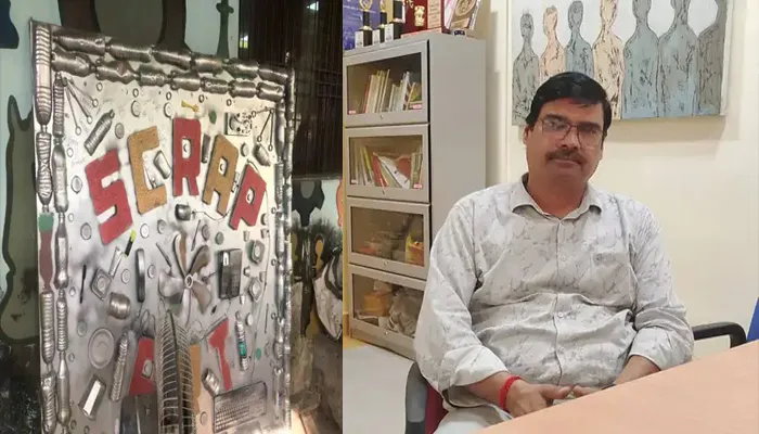 वाराणसी: BHU के छात्रों ने 60 Kg कबाड़ से बनाए 40 आर्ट वर्क, कूड़ा-कचरा बीनने वालों को देंगे ट्रेनिंग