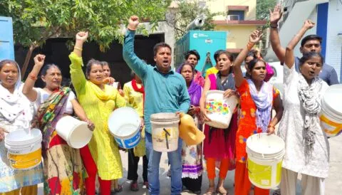गर्मी शुरू होते ही हल्द्वानी में मचा पानी का हाहाकार, जल संस्थान के अधिकारी बेपरवाह