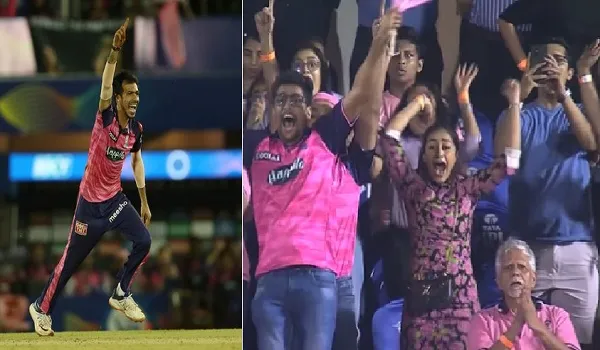 IPL 2022, RR vs KKR : युजवेंद्र चहल ने लिया हैट्रिक तो स्टैंड में खुशी से उछल पड़ीं धनश्री, वायरल हो रहा वीडियो