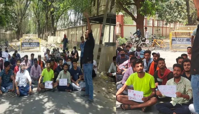 वाराणसी: एलबीएस हॉस्टल के छात्रों ने की अपने प्रशासनिक संरक्षक से यह मांग, BHU में किया धरना प्रदर्शन