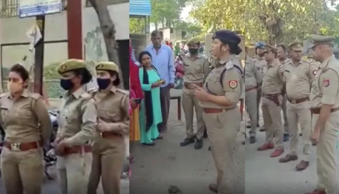 आगरा: नवरात्र के पहले दिन से एक्टिव हुआ एंटी रोमियो स्क्वॉयड, स्कूल-कॉलेजों और मंदिरों के बाहर  तैनात रही पुलिस
