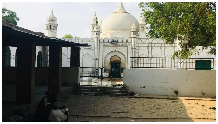 एटा: बड़े मियां की दरगाह पर मनाई गई हनुमान जयंती, शनि देव का मंदिर तोड़कर बना था दरगाह