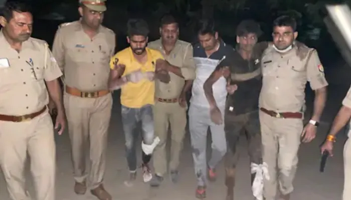 गाजियाबाद: पुलिस मुठभेड़ में दो बदमाश गिरफ्तार, चोरी की बाइक से करते थे लूट