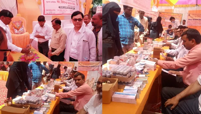 बहराइच: आजादी के अमृत महोत्सव कार्यक्रम के तहत स्वास्थ्य मेले का हुआ आयोजन