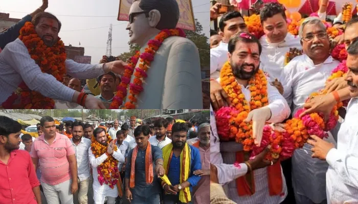 बाराबंकी: राज्यमंत्री सतीश शर्मा का हुआ भव्य स्वागत, जगजीवन दास साहेब की समाधि पर टेका माथा