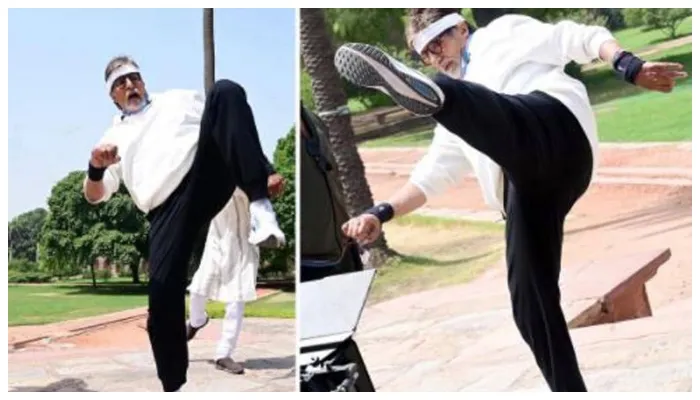 बिग बी ने फुल ऑन स्वैग में मारी हाई किक, पोस्ट देखकर टाइगर श्रॉफ ने दिया यह रिएक्शन