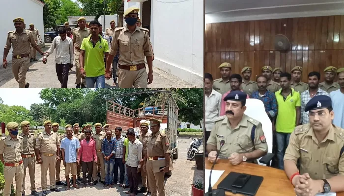बहराइच: करोड़ों के मादक पदार्थ के साथ छह आरोपी गिरफ्तार, चार बाइक बरामद