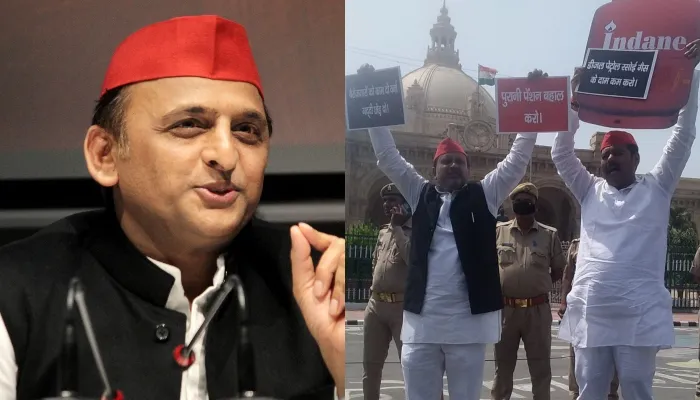 यूपी के बजट सत्र को लेकर अखिलेश यादव पहुंचे विधानसभा, महंगाई और बेरोजगारी के खिलाफ सपा ने किया प्रदर्शन