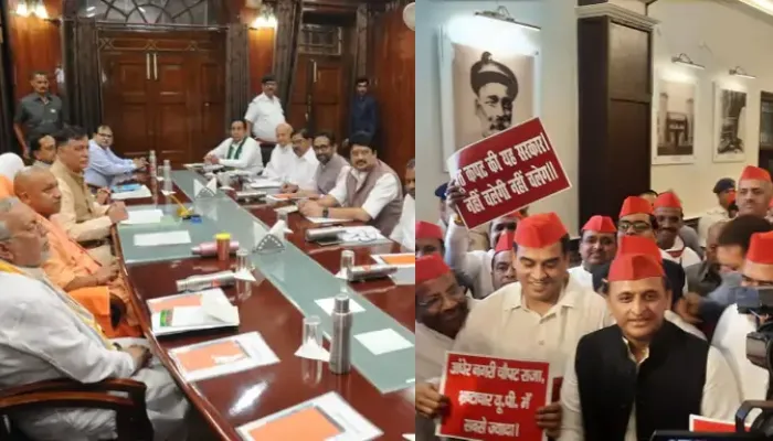 UP विधानसभा बजट सत्र: सपा विधायकों ने काटा हंगामा, मंगलवार 11 बजे तक स्थगित हुई कार्यवाही