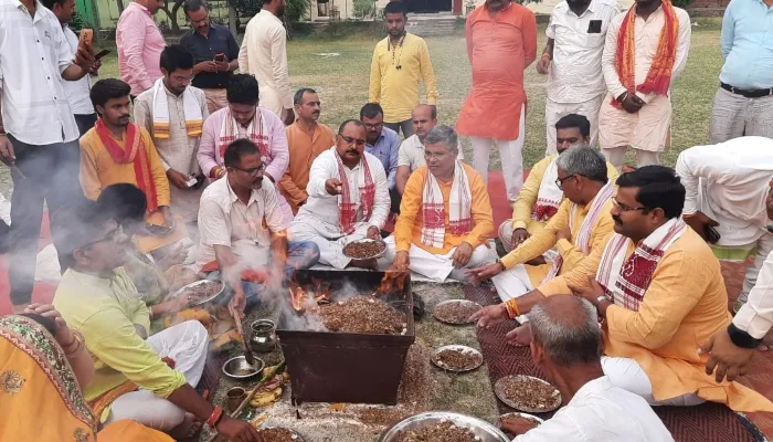बहराइच: संघ शिक्षा वर्ग प्रथम वर्ष के लिए भूमि पूजन का कार्यक्रम हुआ संपन्न