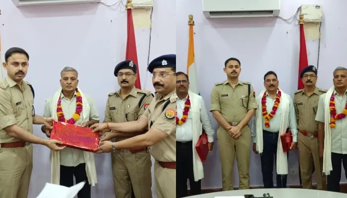 बाराबंकी: सेवानिवृत्त पुलिस उप निरीक्षकों को सम्मान के साथ दी गई विदाई