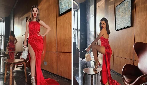 Avneet Kaur Photos : रेड ड्रेस में अवनीत कौर ने फ्लॉन्ट किया फिगर, तस्वीरों से नजरें हटाना हुआ मुश्किल