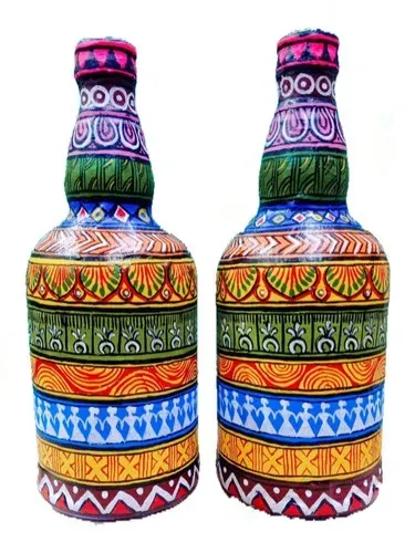 Pattachitra Handicraft Glass Bottle Painting, Rs 300/piece Rupambika  Cottage Industry | ID: 23028363955