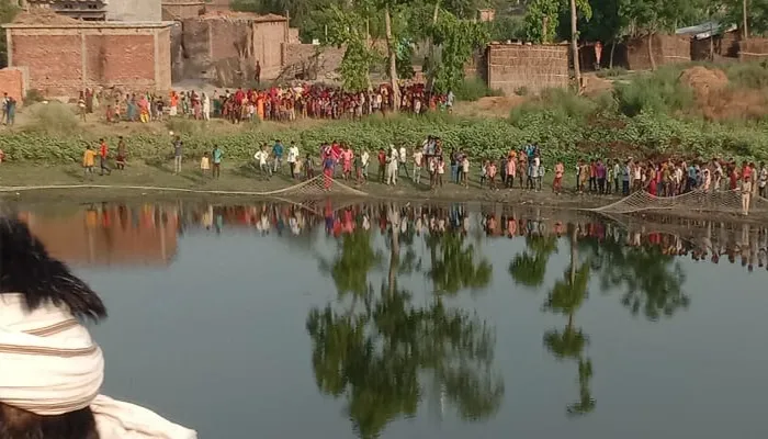 बहराइच: मगरमच्छ के हमले के 10 घंटे बाद क्षत विक्षत बरामद हुआ बालक का शव