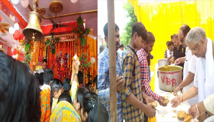 बाराबंकी: नागेश्वर नाथ मंदिर पर लगा मेला, पुराने हनुमान मंदिर पर भी भक्तों का तांता