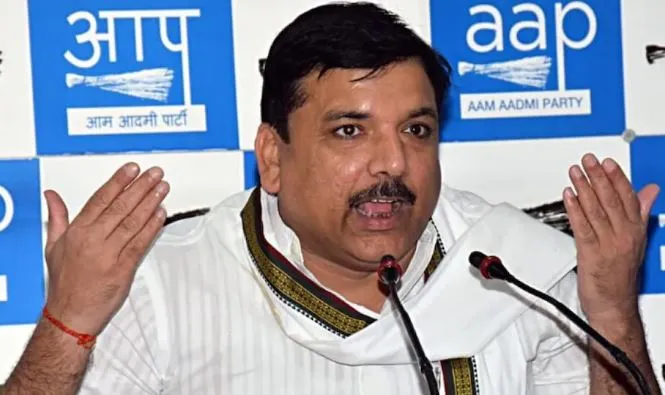 जम्मू- कश्मीर के कई नेताओं थामा APP का हाथ, APP सांसद  संजय सिंह ने साधा बीजेपी पर निशाना
