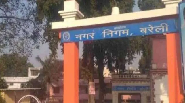 बरेली: तालाब के आसपास के पेड़ काट रहा नगर निगम