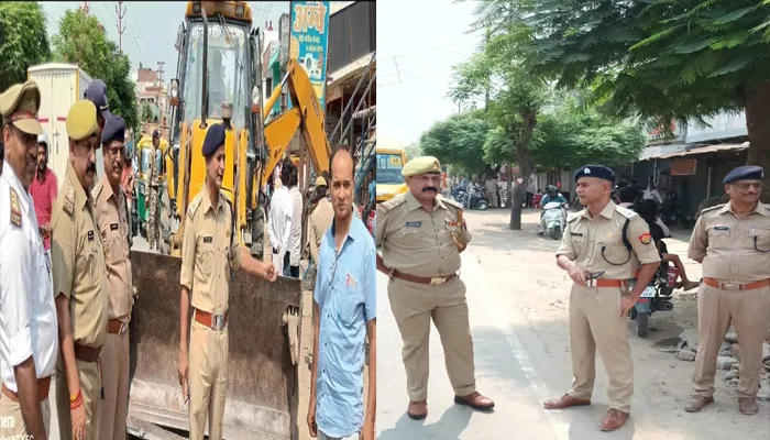 गोरखपुर: पिपराइच मार्ग पर चला अतिक्रमण हटाओ अभियान