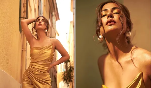 Cannes 2022 : गोल्डन ड्रेस में बेहद ही हॉट लग रहीं हैं हिना खान, तस्वीरें देख फैंस बोले- स्टनिंग
