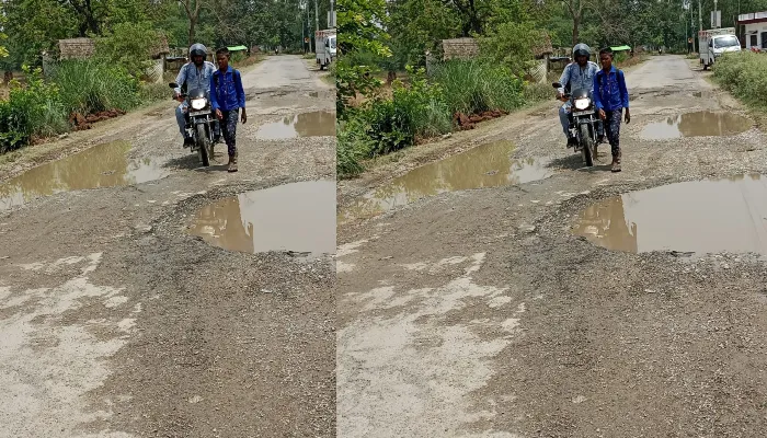 अयोध्या: गड्ढे दे रहे हादसों को निमंत्रण, राहगीरों को हो रही समस्या, डीएम से की गई शिकायत