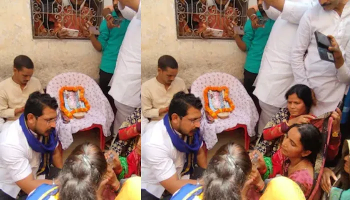 चंदौली कांड: चंद्रशेखर आजाद ने पीड़ित परिवार से की मुलाकात, कहा- आखिरी सांस तक आपकी लड़ाई लडूंगा