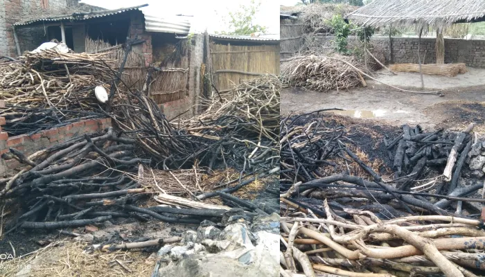 बहराइच: ग्रामीण के मकान में अज्ञात कारणों से लगी आग, हजारों का हुआ नुकसान