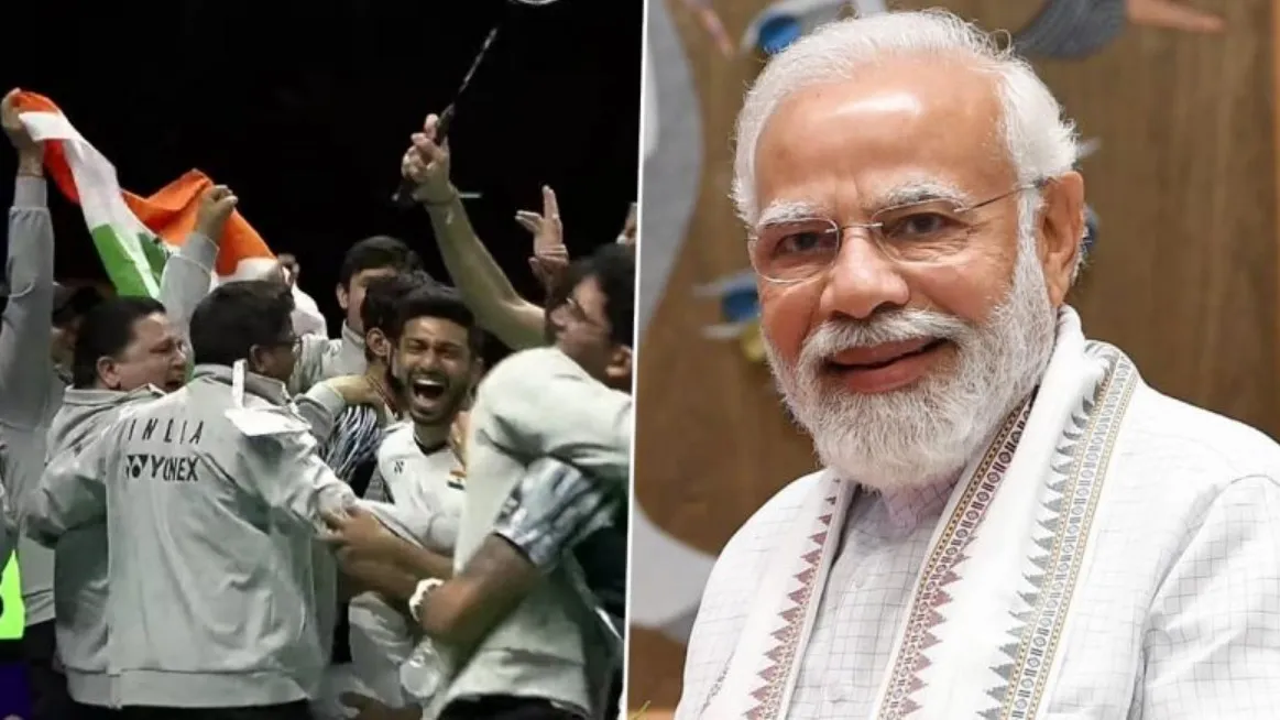 थॉमस कप विजेता टीम से मिले प्रधानमंत्री मोदी, कहा- यह छोटी उपलब्धि नहीं है, इसे बरकरार रखें
