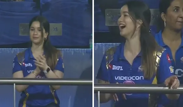 IPL 2022 : रोहित शर्मा के छक्के पर खुशी से झूम उठीं सारा तेंदुलकर, रिएक्शन हुआ वायरल