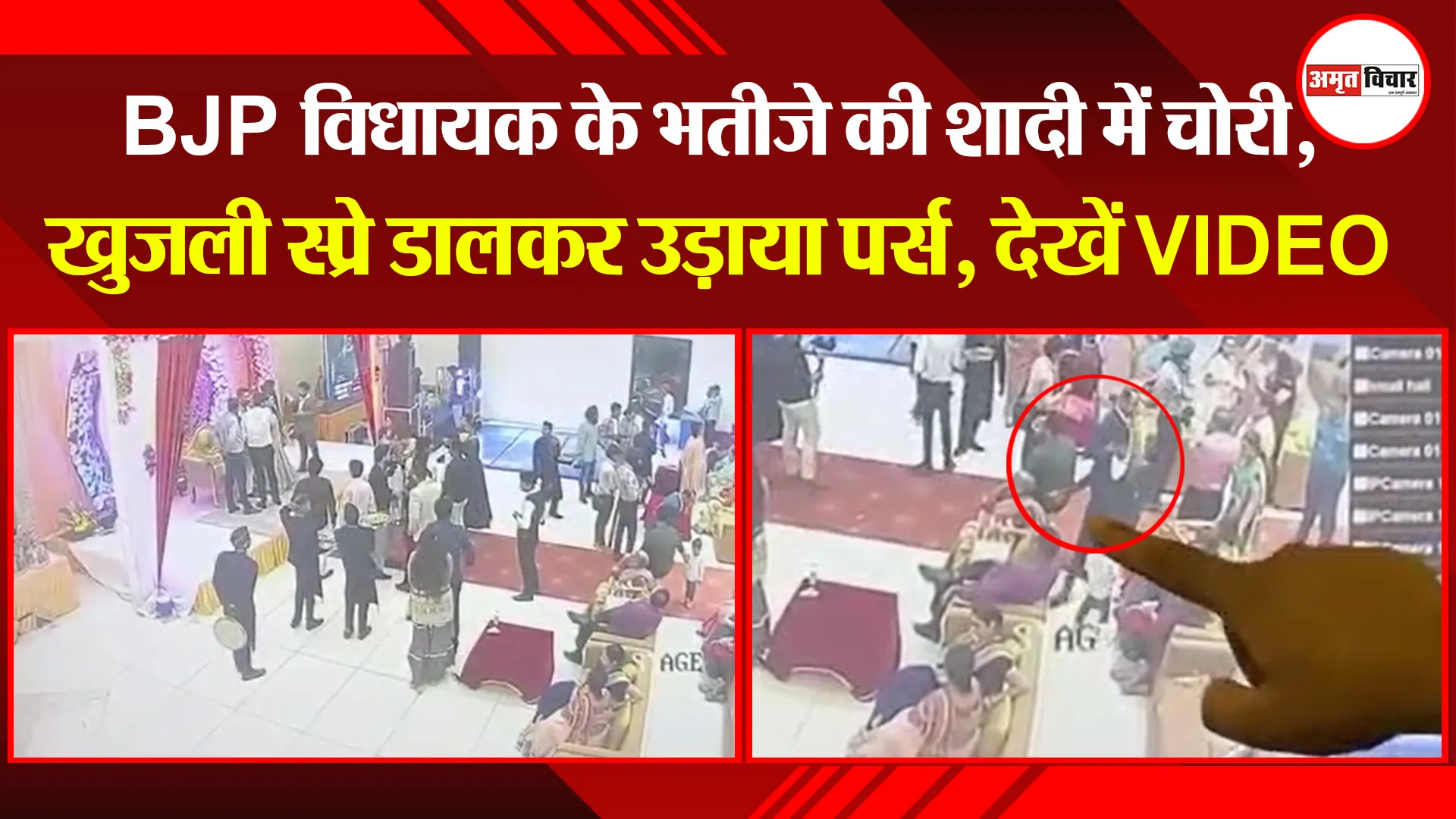 बरेली: BJP विधायक के भतीजे की शादी में चोरी, खुजली स्प्रे डालकर उड़ाया पर्स, देखें VIDEO