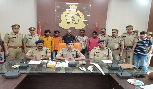 बिजनौर : अंतर्राज्यीय वाहन चोर गैंग का पर्दाफाश, 24 वाहन बरामद, पांच गिरफ्तार