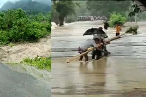 असम में भूस्खलन से तीन लोगों की मौत, बाढ़ का अलर्ट जारी