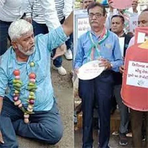 गुजरात: महंगाई के खिलाफ कांग्रेस का प्रदर्शन, राजकोट में हिरासत में लिए गए 30 कांग्रेसी कार्यकर्ता 