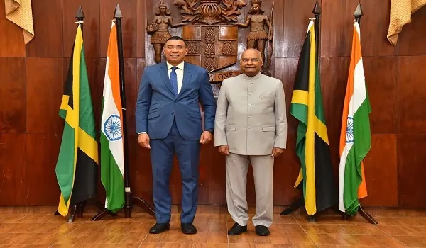 Jamaica: राष्ट्रपति कोविंद ने जमैका के प्रधानमंत्री से की मुलाकात, द्विपक्षीय सहयोग बढ़ाने को लेकर हुई चर्चा