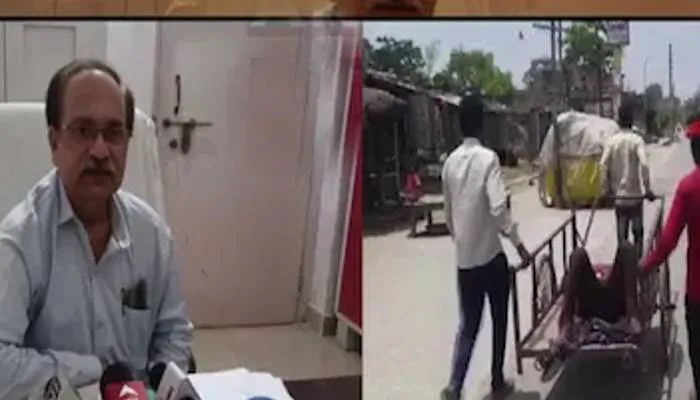 बलिया में ठेले पर मरीज ले जानें का वीडियो वायरल, स्वास्थ्य विभाग में मची खलबली, CMO ने मांगी जांच रिपोर्ट
