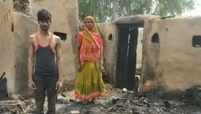 बाराबंकी: छप्पर में लगी आग, घरेलू सामग्री जलकर राख