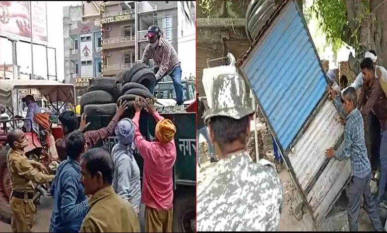 बरेली: संडे बाजार नगर निगम की टीम पहुंचने से पहले ही हटा, दूसरे दुकानदारों का सामान जब्त, हुई नोकझोंक