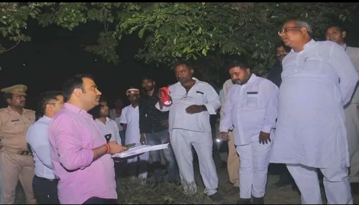 बाराबंकी : किरकिच्ची झील का मत्स्य विकास मंत्री संजय निषाद ने किया निरीक्षण