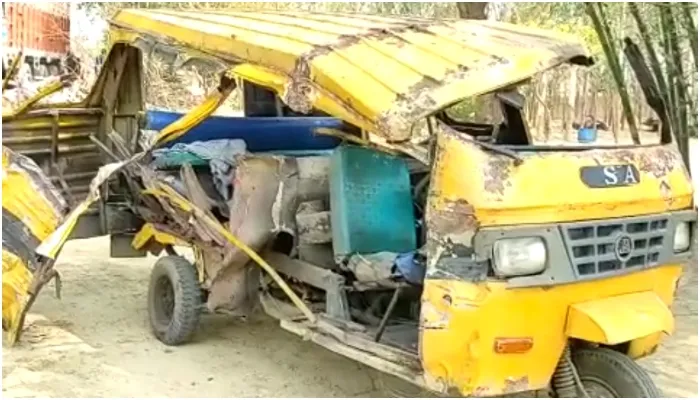 हरदोई। टेंपो सवार लोगों को तेज रफ्तार डंपर ने मारी टक्कर, 5 घायल, 3 की मौत