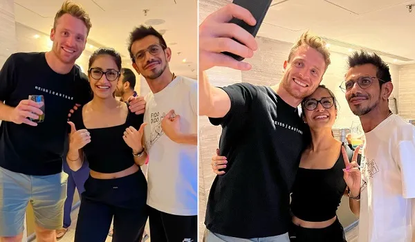 IPL 2022 : जोस बटलर ने युजवेंद्र चहल और धनश्री वर्मा संग की जमकर मस्ती, देखें डांस वीडियो