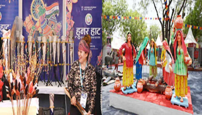 आगरा : सज गई देश भर के शिल्पकारों की हुनर हाट