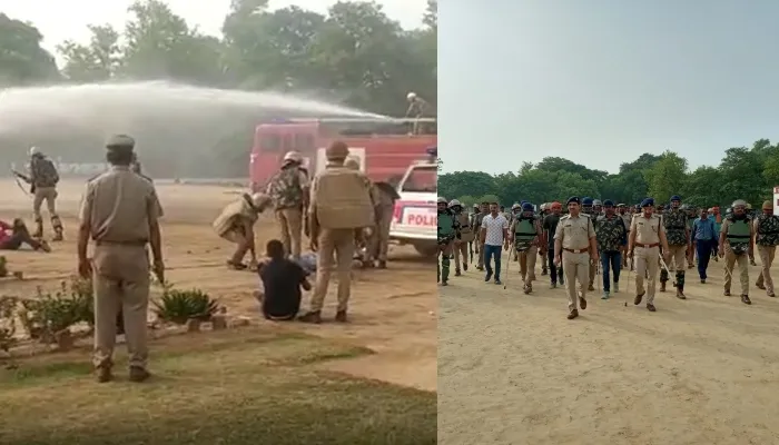 बाराबंकी: दूसरे दिन भी जारी रहा पुलिस का दंगा नियंत्रण अभ्यास, बरती जाने वाली सावधानियों से भी कराया गया अवगत