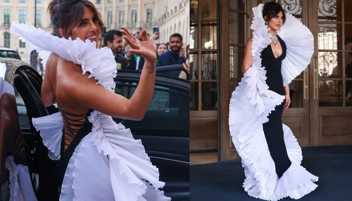 Black And White Dress में Priyanka Chopra ने बिखेरा जलवा, क्लासी और स्टाइलिश लुक से सोशल मीडिया पर लगाई आग