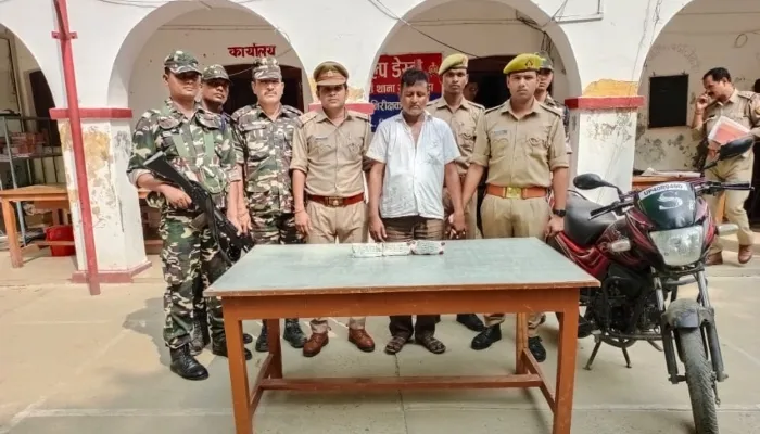 बहराइच: एसएसबी और पुलिस टीम ने तस्कर को किया गिरफ्तार, लाखों की स्मैक बरामद