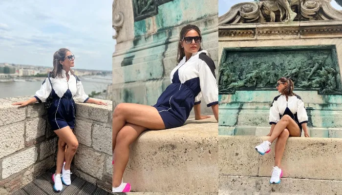 Hina Khan ने शेयर की बुडापेस्ट वेकेशन की PHOTOS,  ब्लैक एंड व्हाइट शॉर्ट ड्रेस में एक्ट्रेस लग रहीं बेहद CUTE