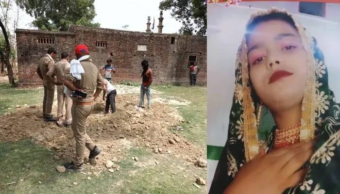 बहराइच: जिला मजिस्ट्रेट के निर्देश पर पुलिस ने 32 दिन बाद कब्र से बाहर निकलवाया विवाहिता का शव