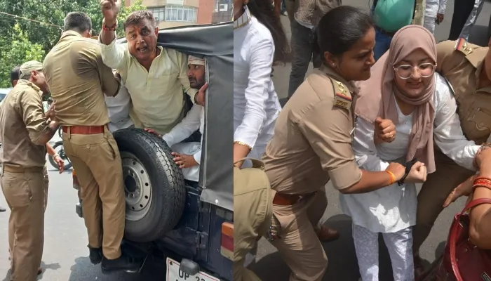 National Herald Case: कांग्रेस कार्यकर्ताओं ने राजधानी में ED के खिलाफ किया प्रदर्शन, पुलिस ने किया गिरफ्तार