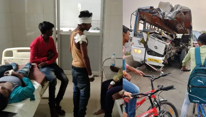 कुशीनगर: मजदूरों से भरी बस की ट्रक से हुई टक्कर, चार की मौत,दो दर्जन से अधिक घायल