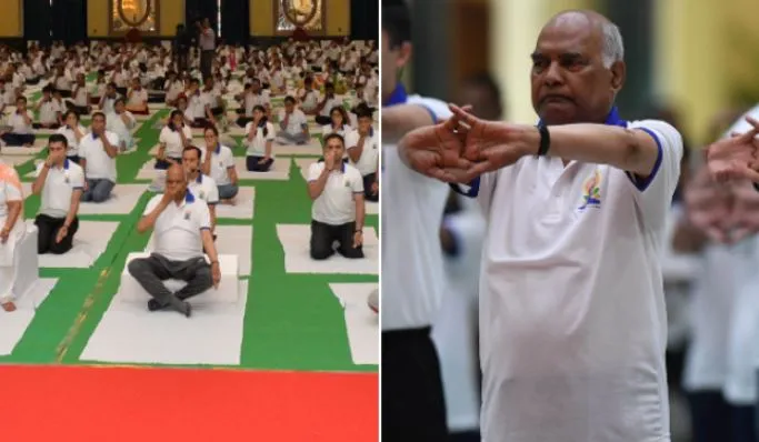 योग मानवता को भारत का उपहार, स्वास्थ्य के प्रति समग्र दृष्टिकोण: राष्ट्रपति कोविंद